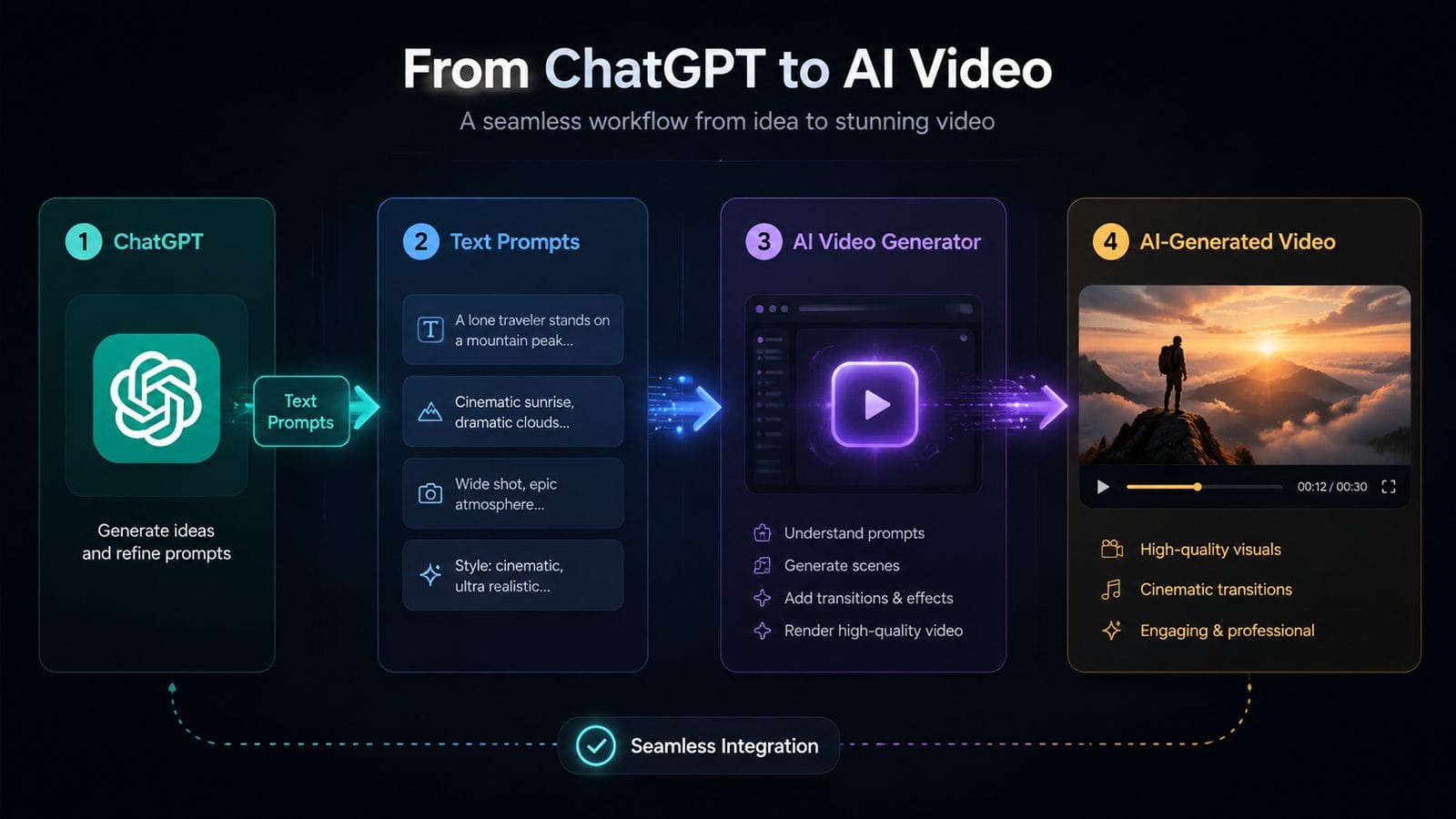 integrating chatgpt with ai video generators workflow