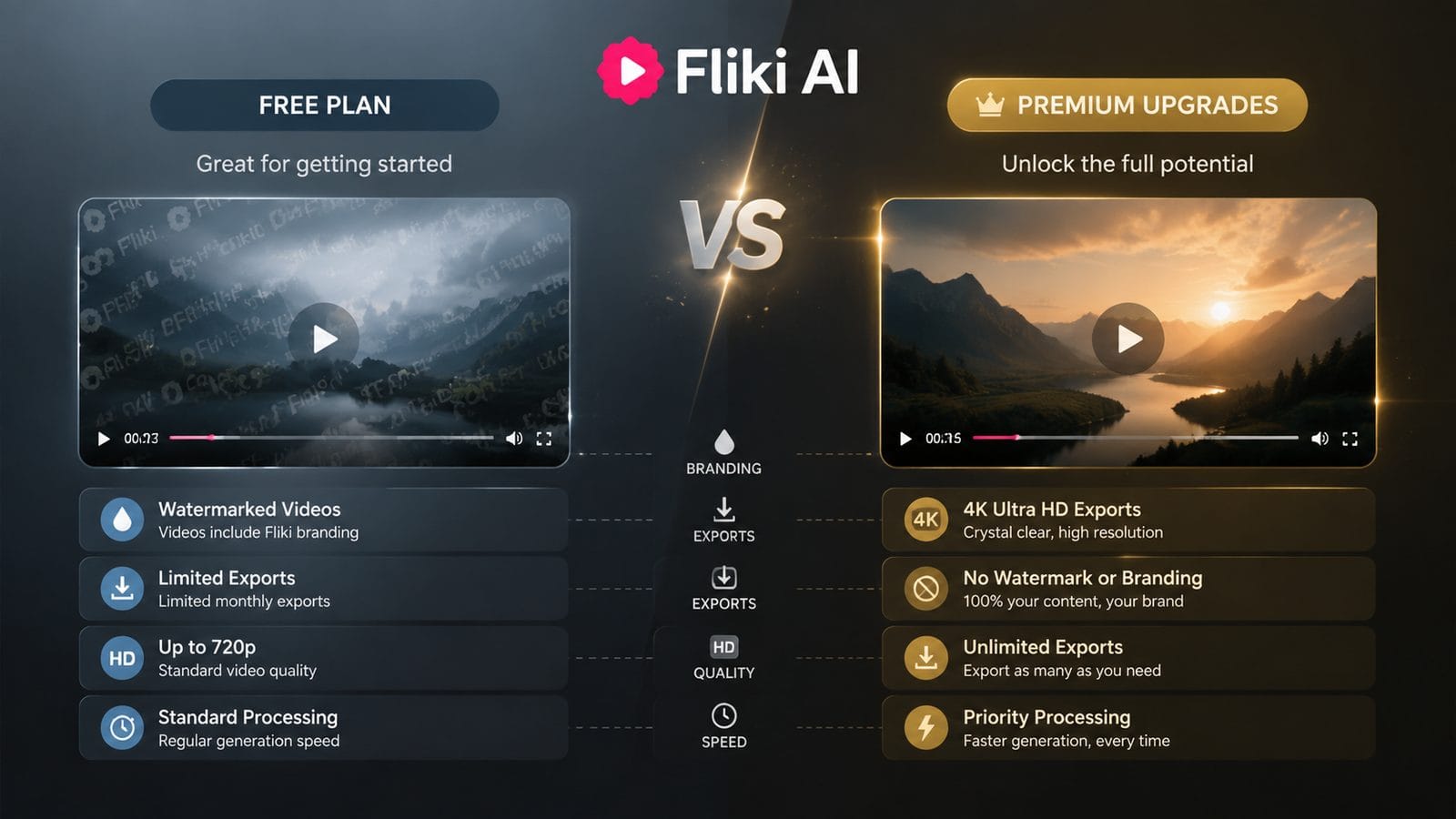 free plan limits of fliki ai workflow