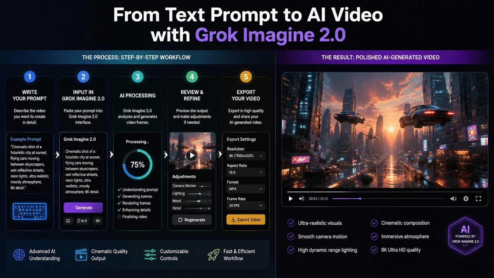 grok imagine 2.0 ai video features workflow