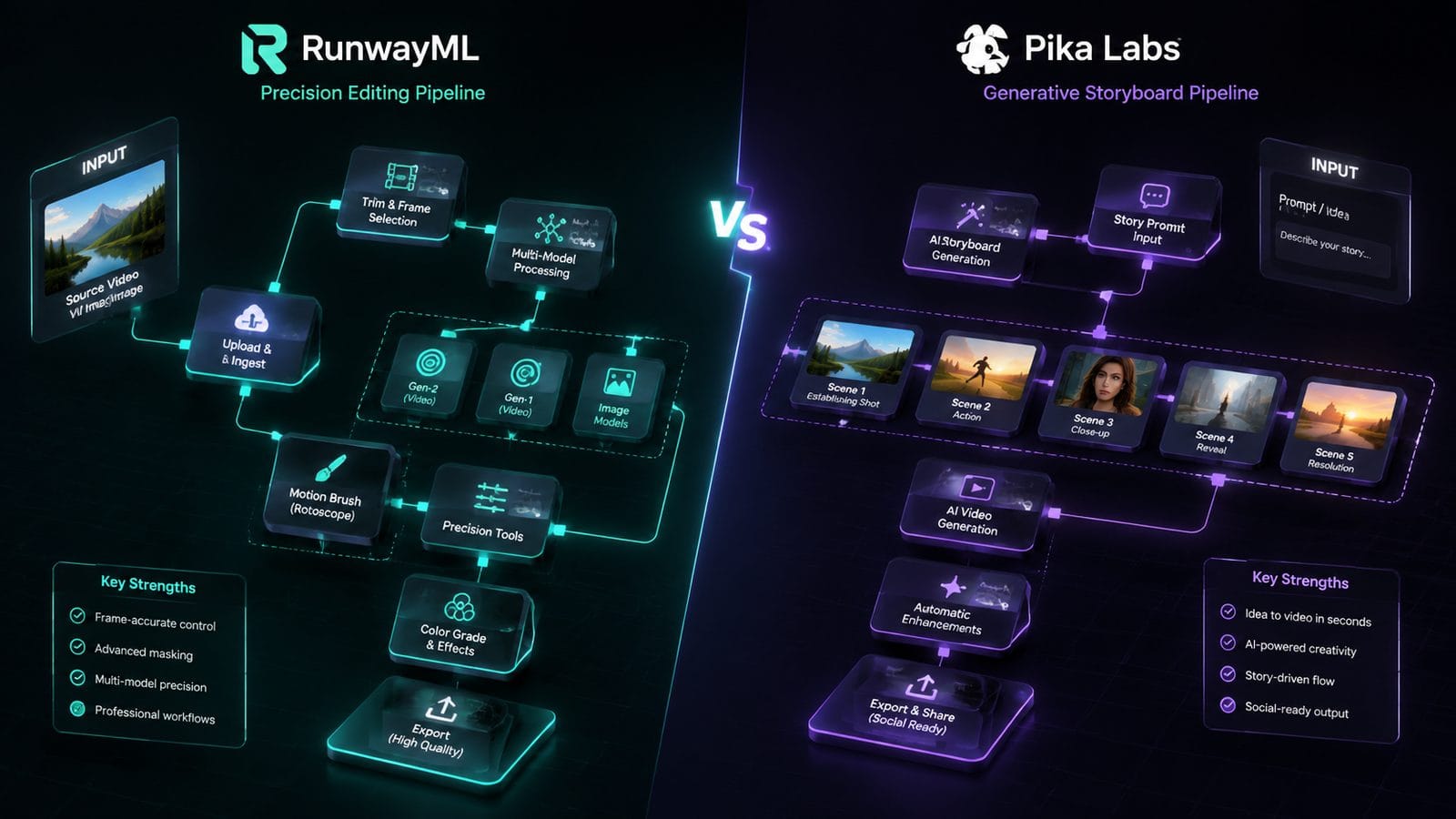 runwayml vs pika labs 2026 workflow