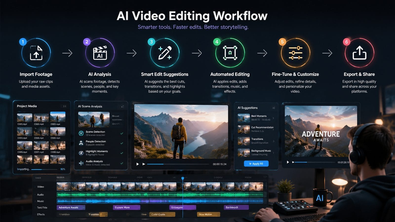 top ai video editing tools 2026 workflow