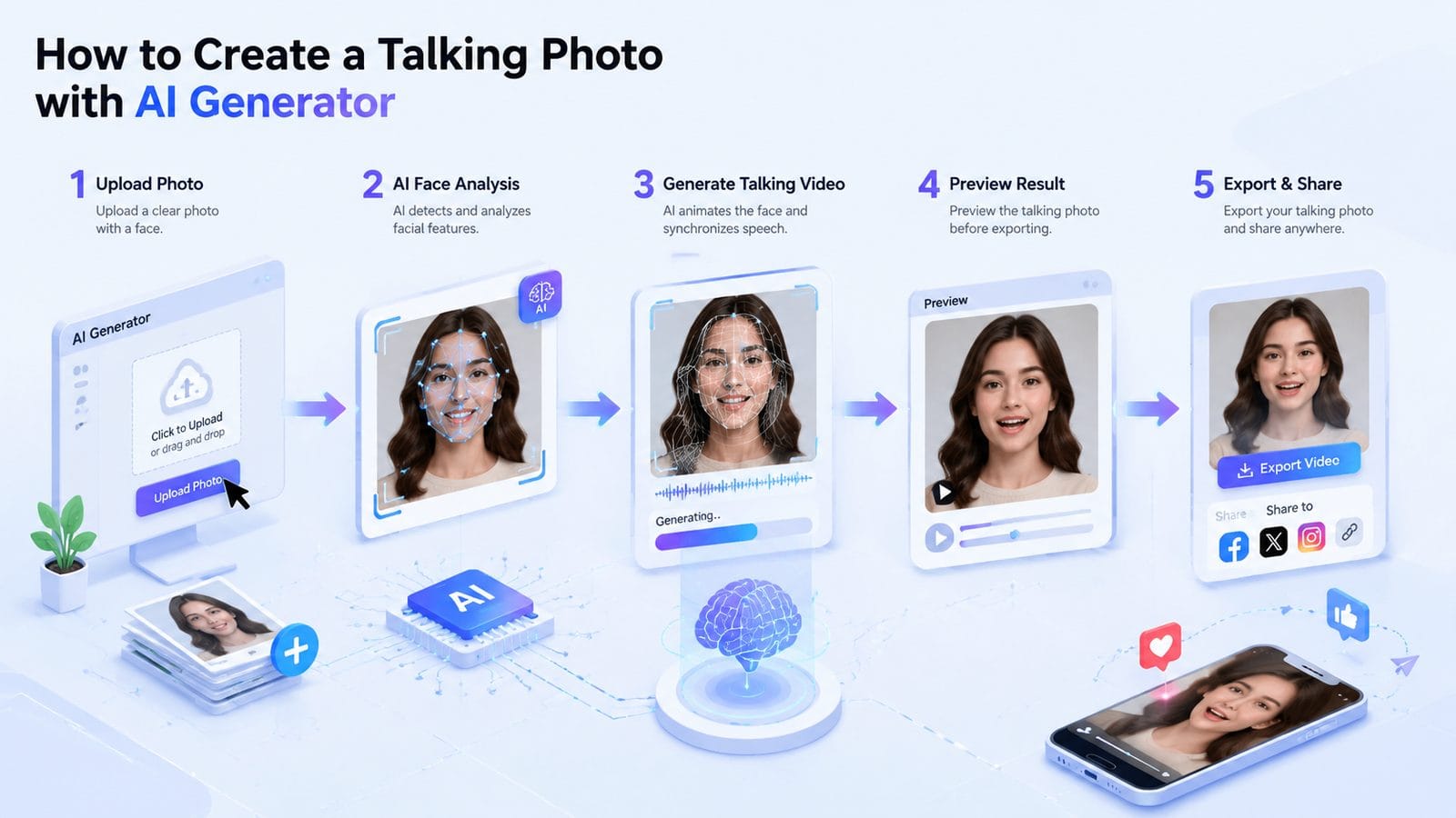best ai talking photo generator workflow