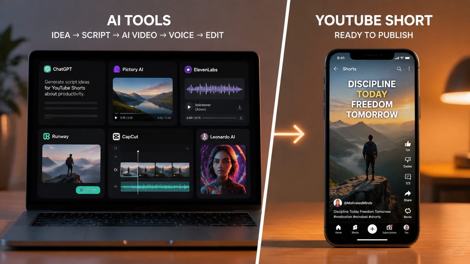 how to make ai youtube shorts workflow