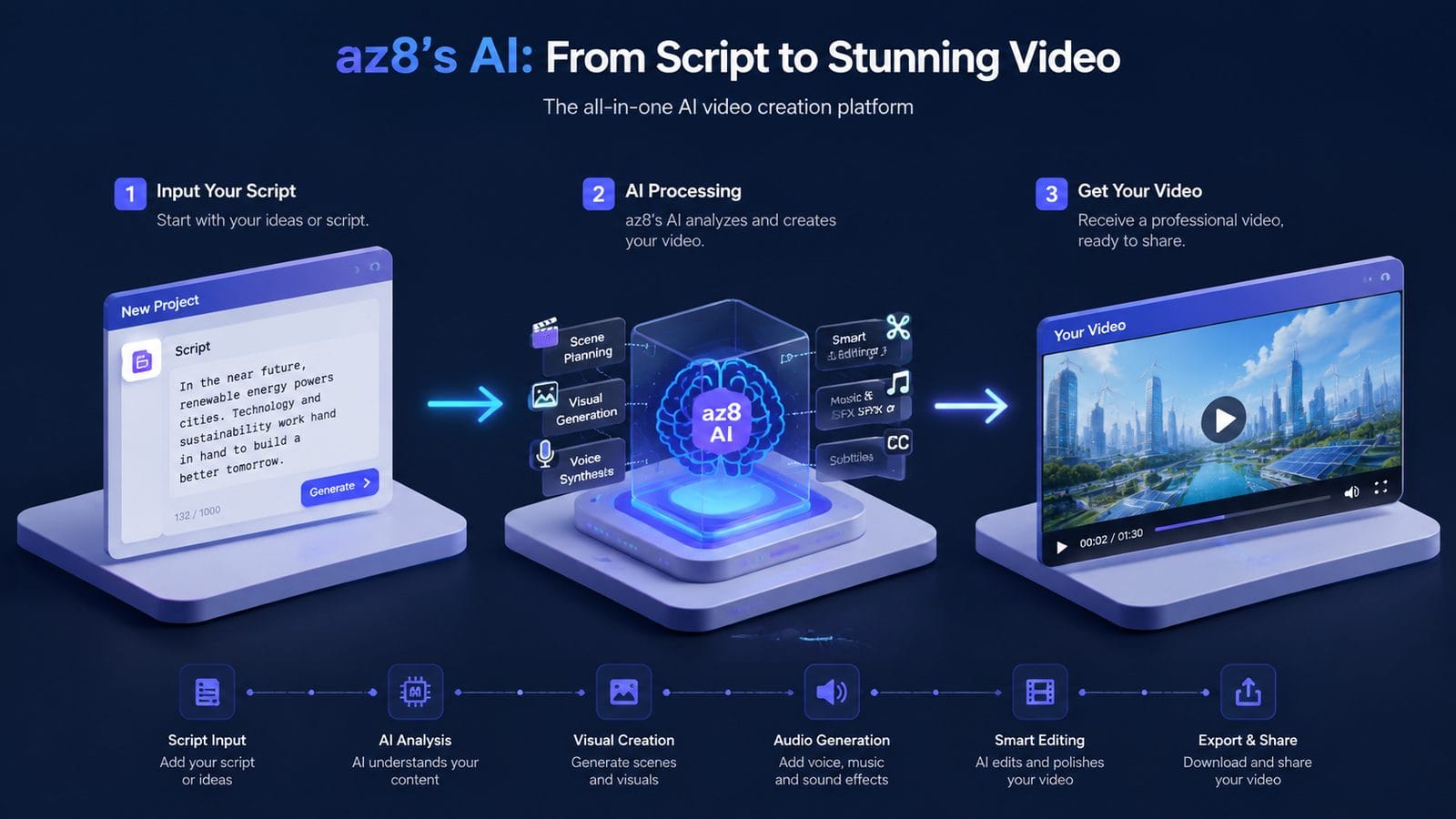 az8 review ai video platform workflow