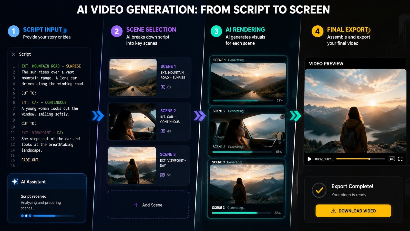 how to make ai videos workflow