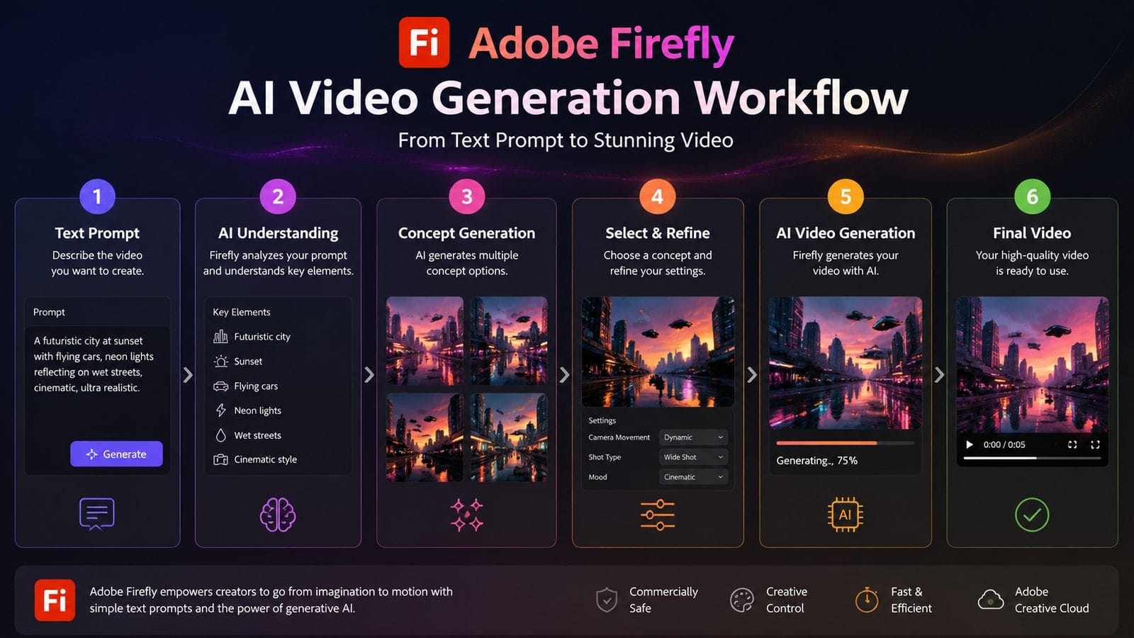 adobe firefly unlimited ai video generation workflow