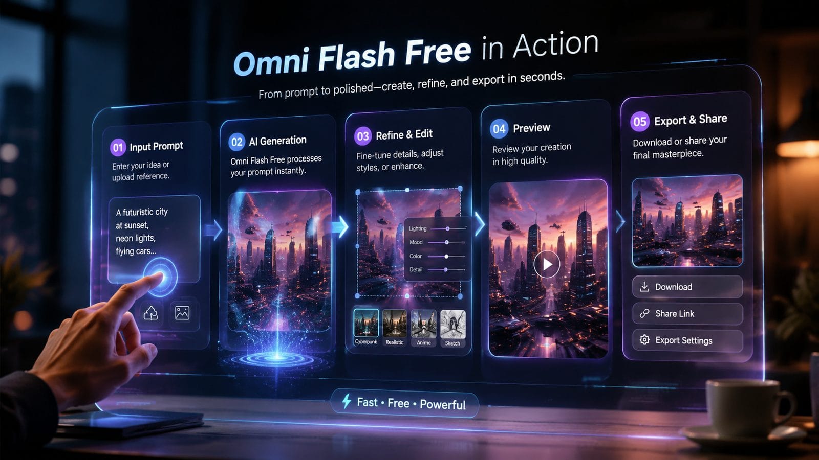 omni flash free workflow
