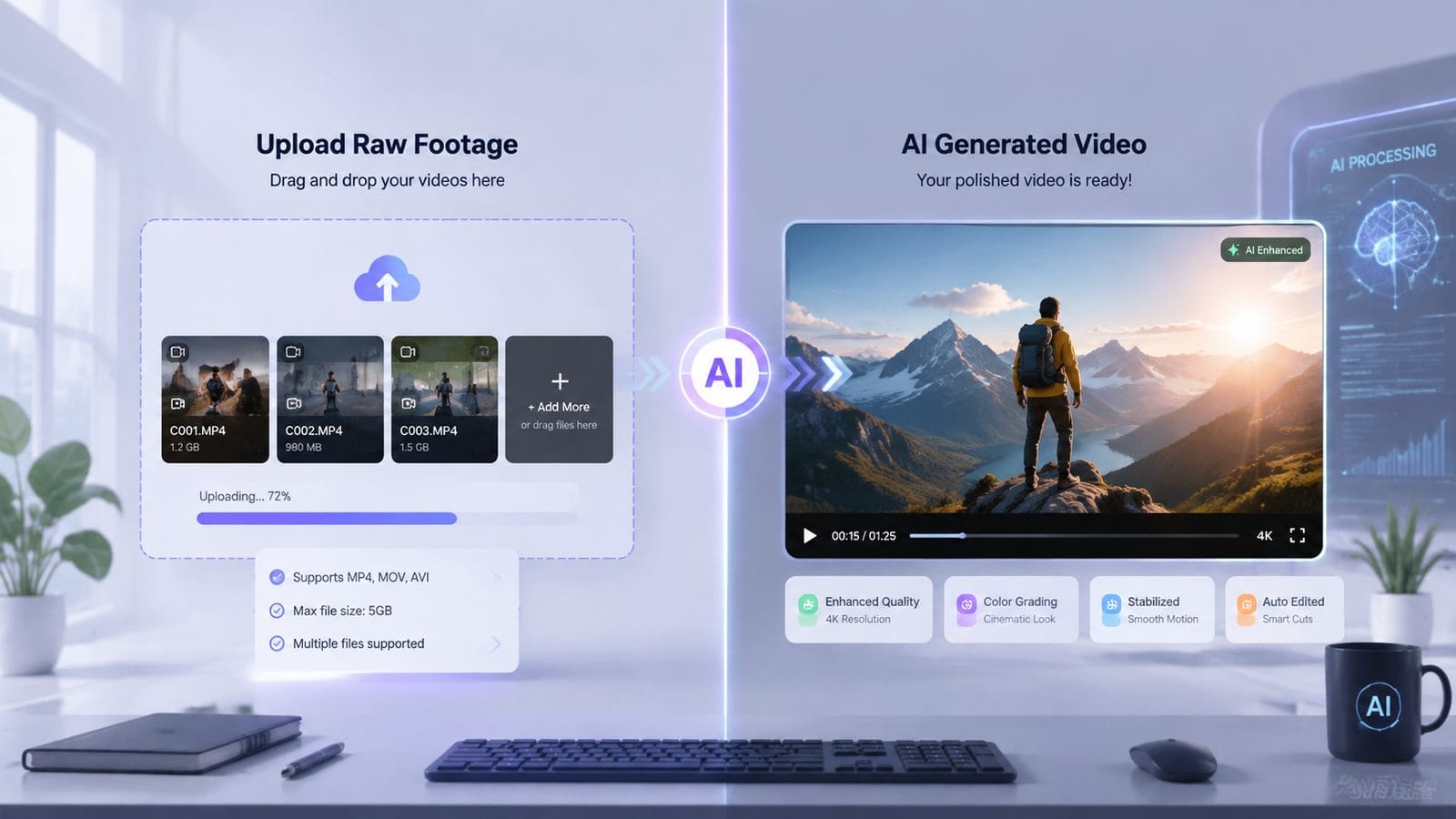 free ai video maker no sign up workflow