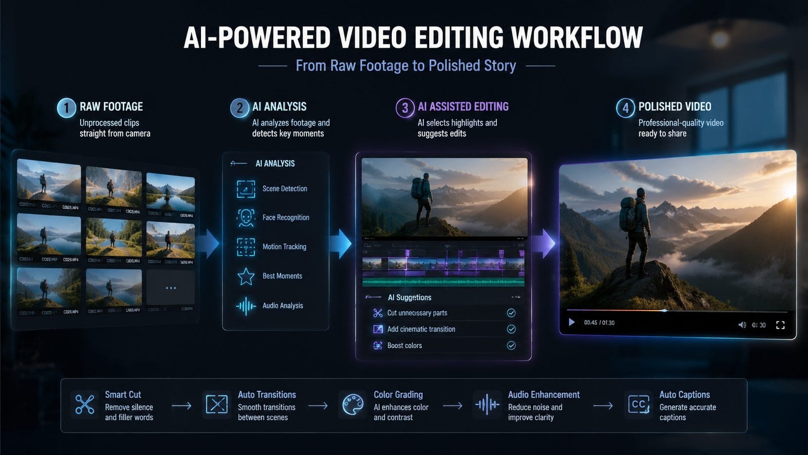 top 10 ai video editing features 2026 workflow
