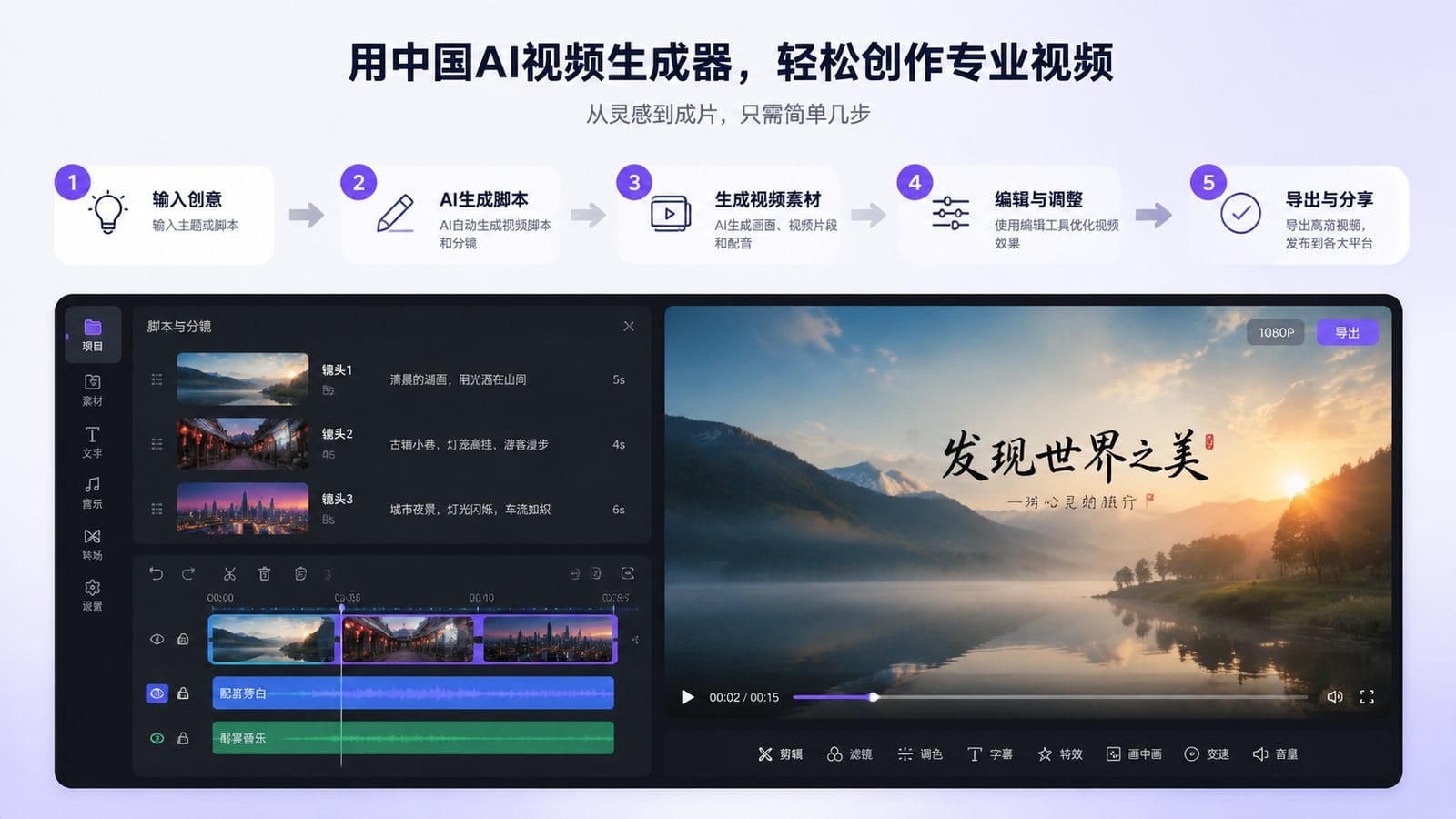 chinese ai video generator workflow