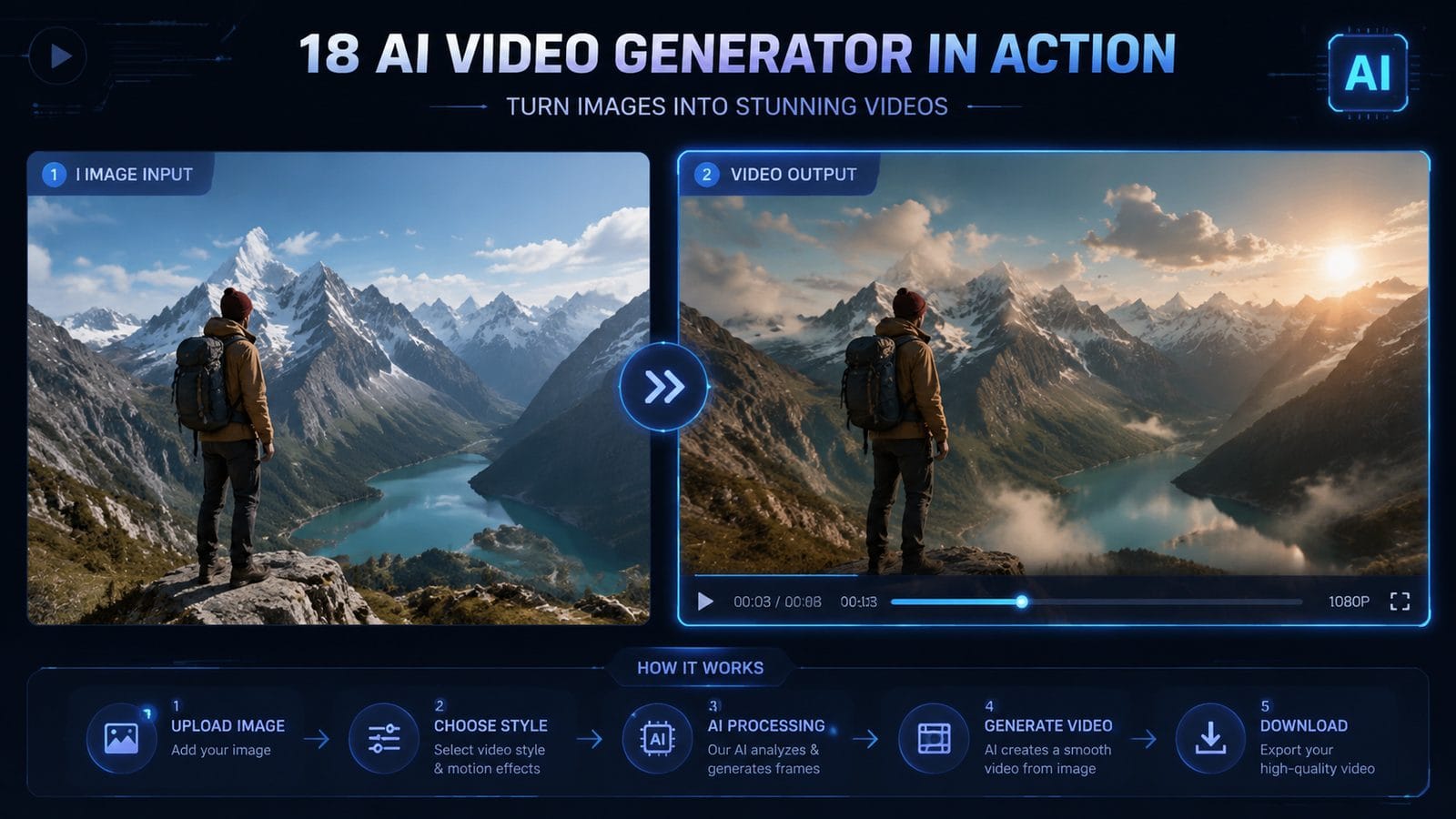 18 ai video generator from image workflow