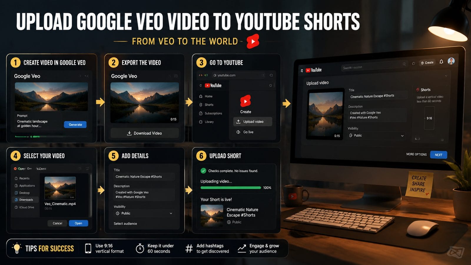 google veo youtube shorts integration workflow