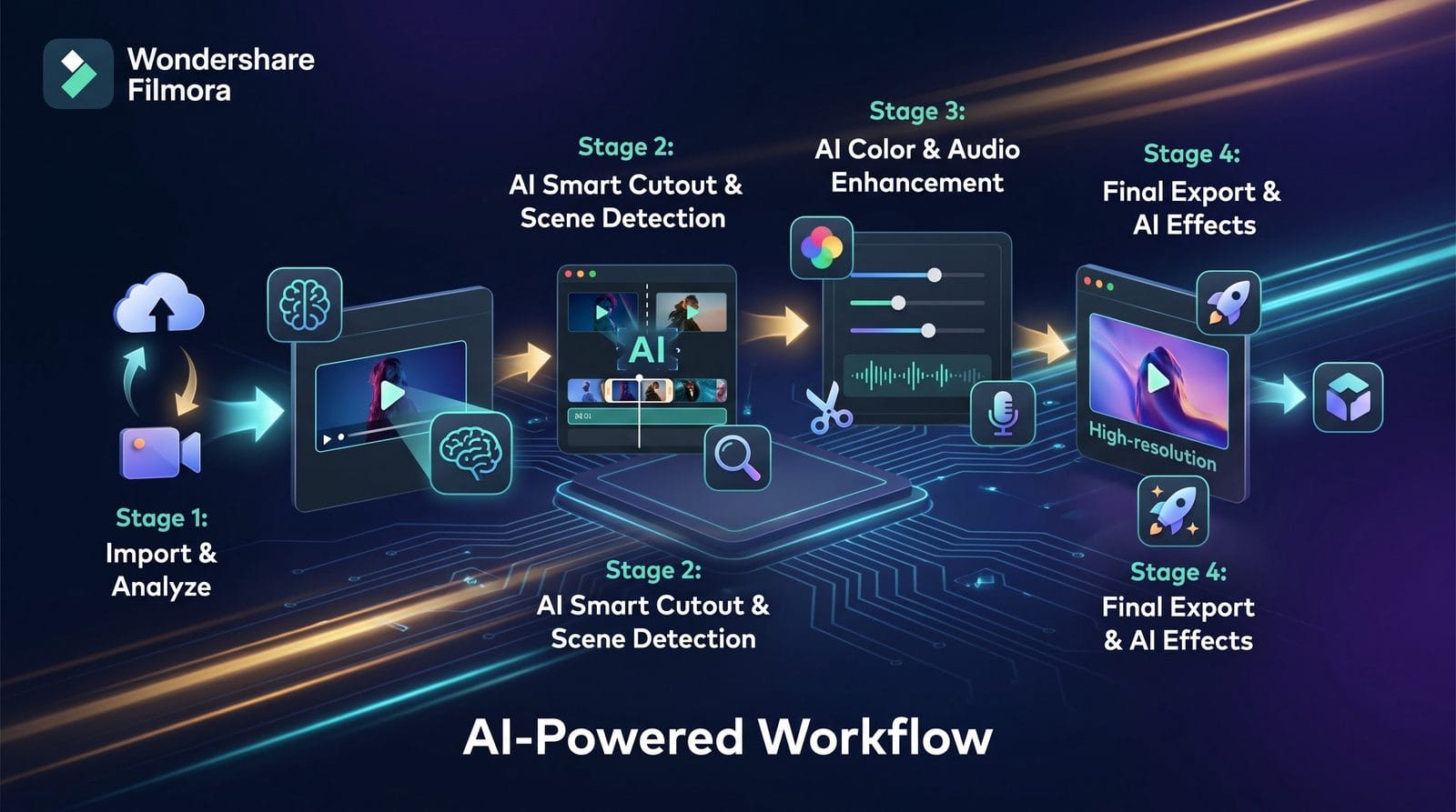 wondershare filmora ai video editor review workflow