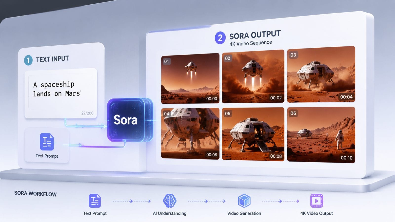 openai sora text to video guide workflow