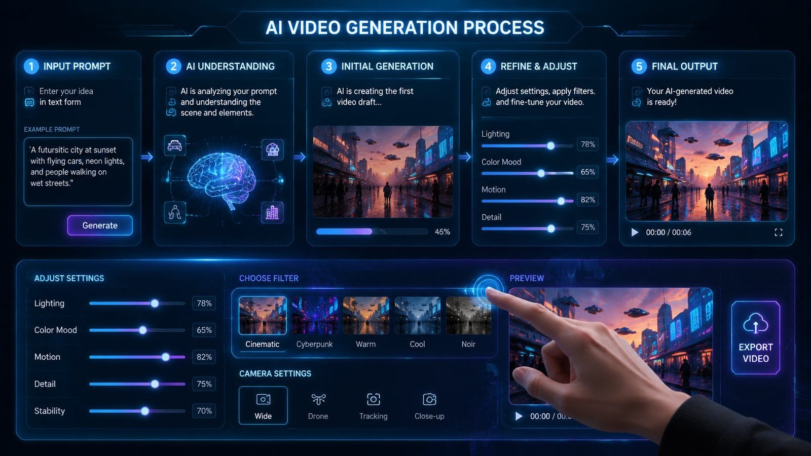 ai video generators for sora substitute workflow