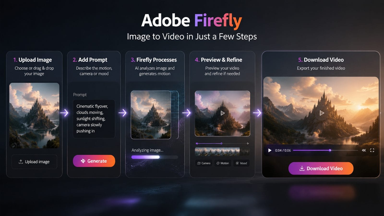 adobe firefly image to video workflow
