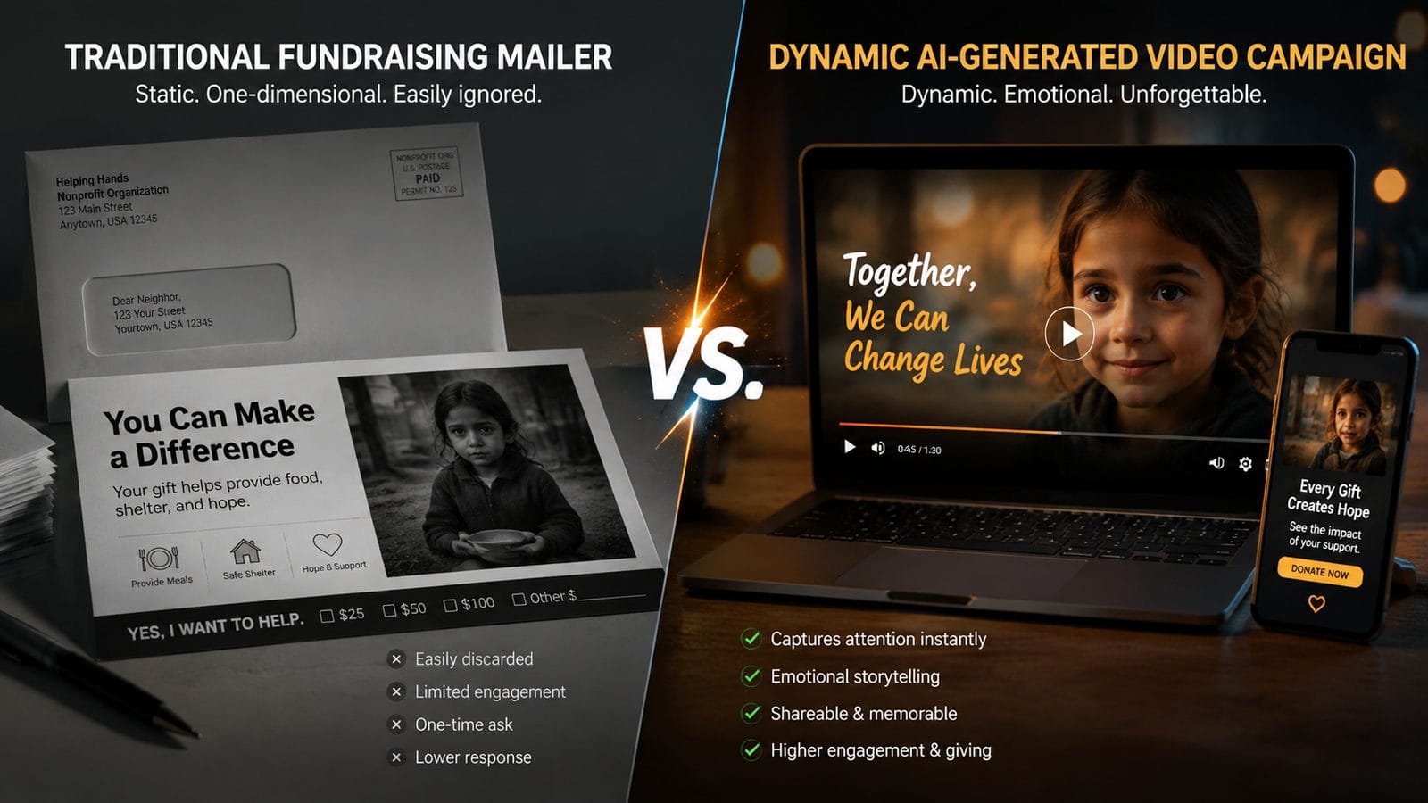 ai video for nonprofit fundraising workflow