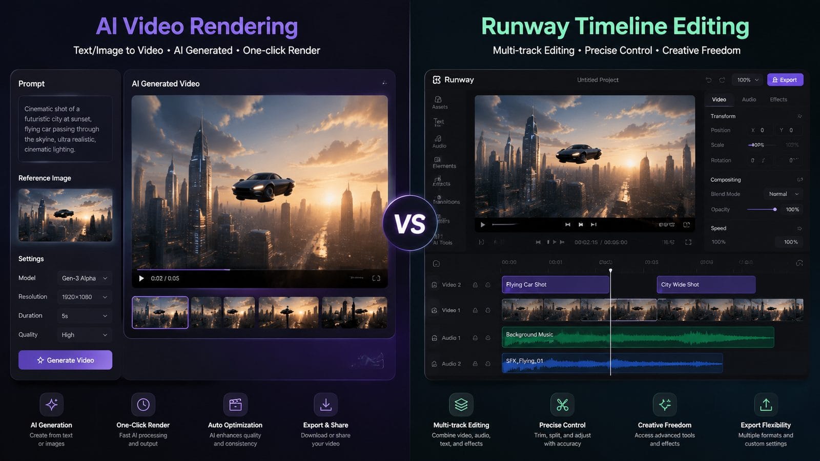 ai video generator vs runway workflow