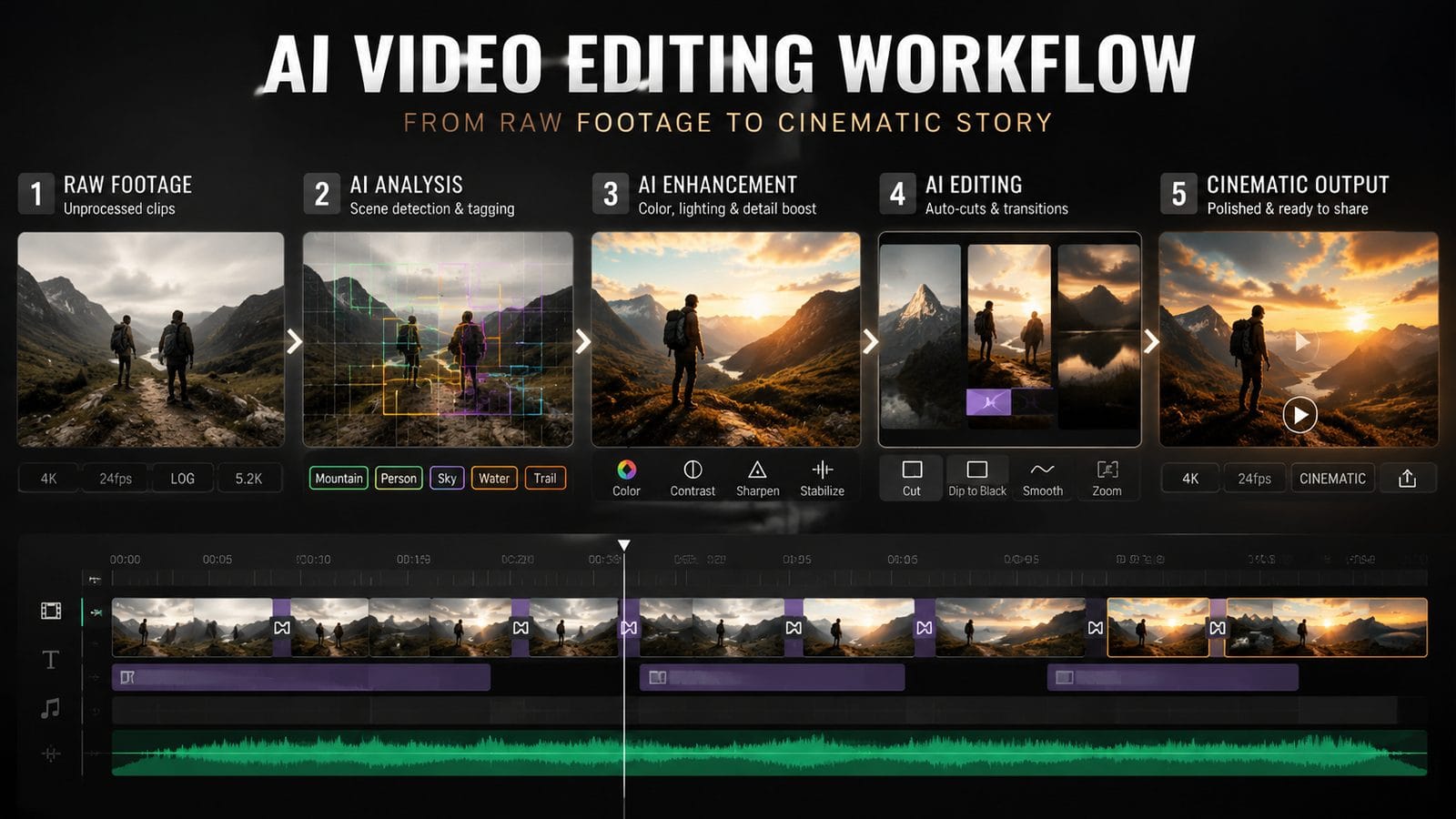 premium ai video editing tools workflow