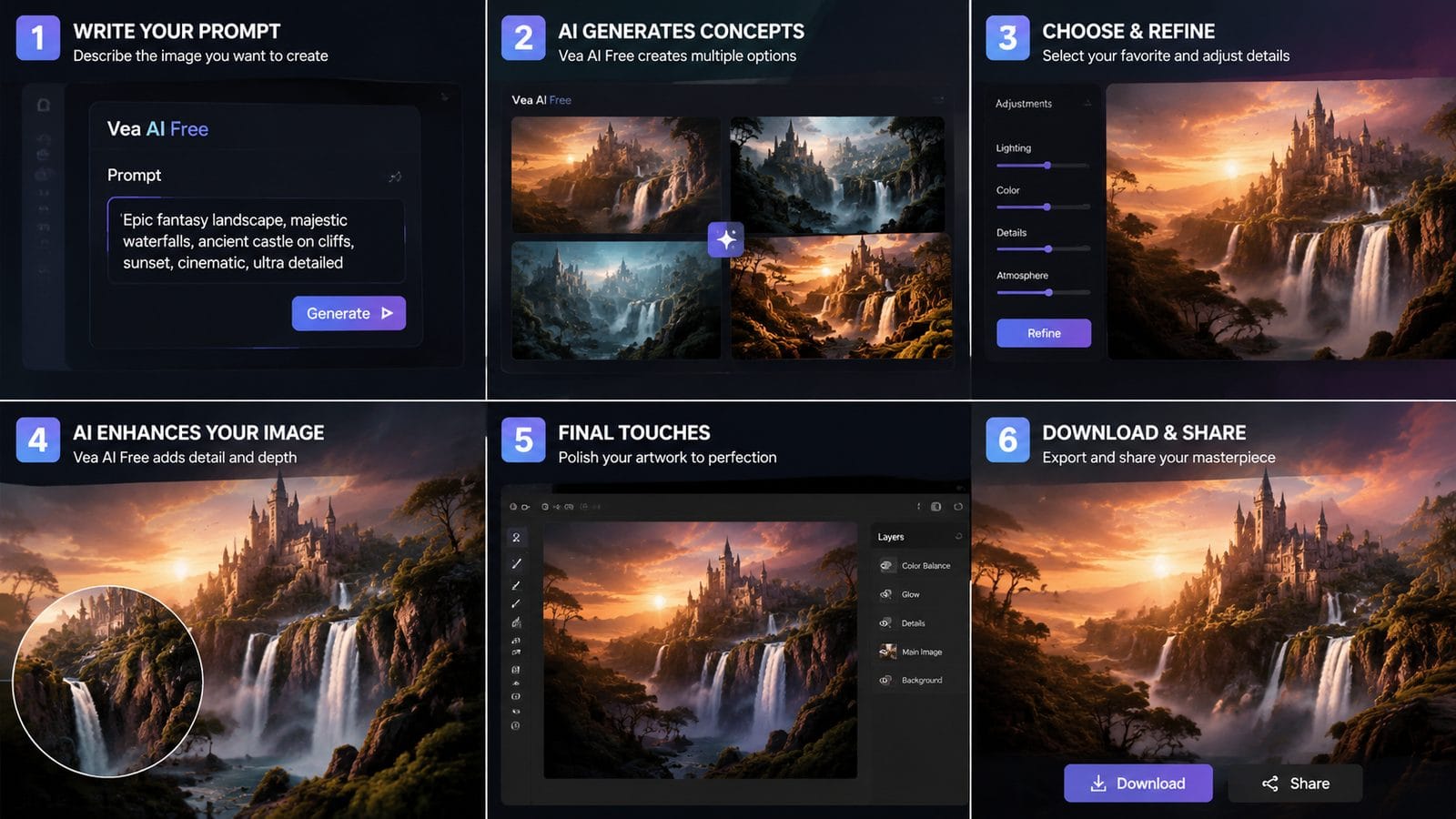vea ai free workflow