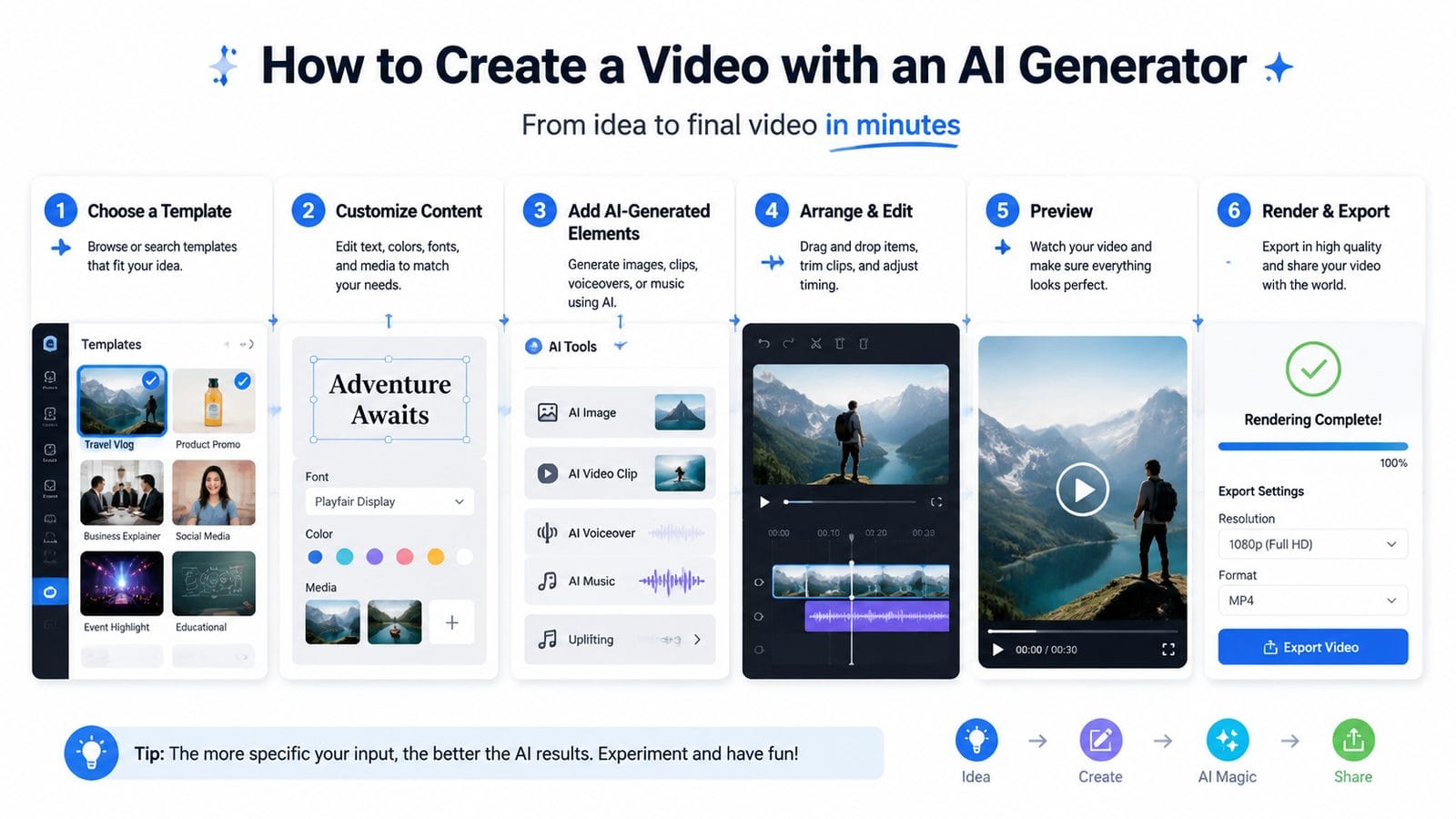 best free ai video generator for students workflow