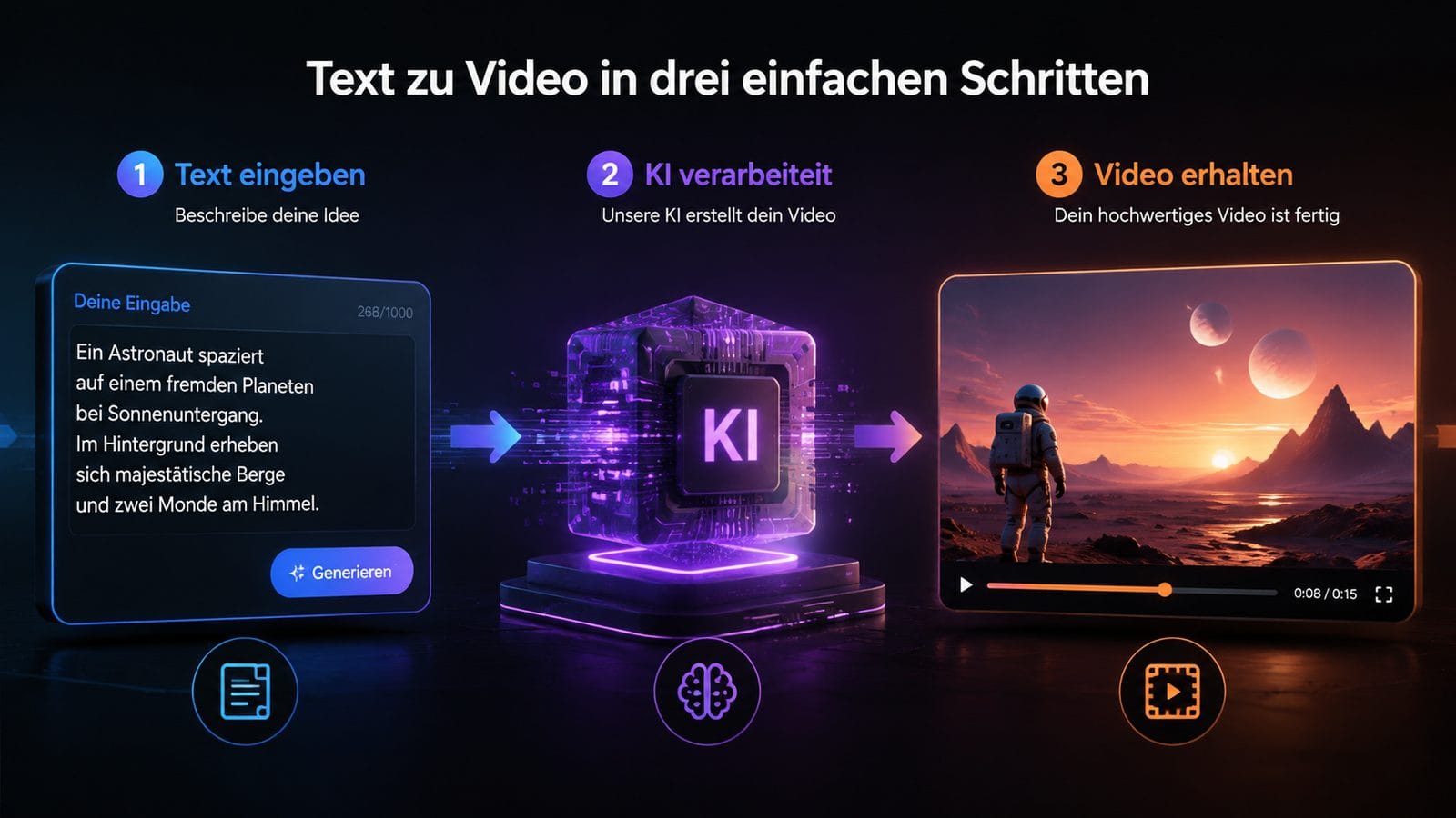 free text to video ai with no signup workflow