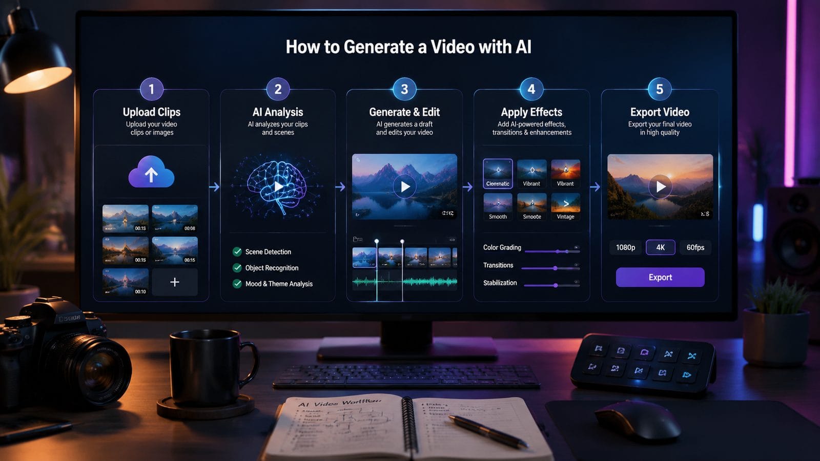 free AI video generator no watermark 2026 workflow
