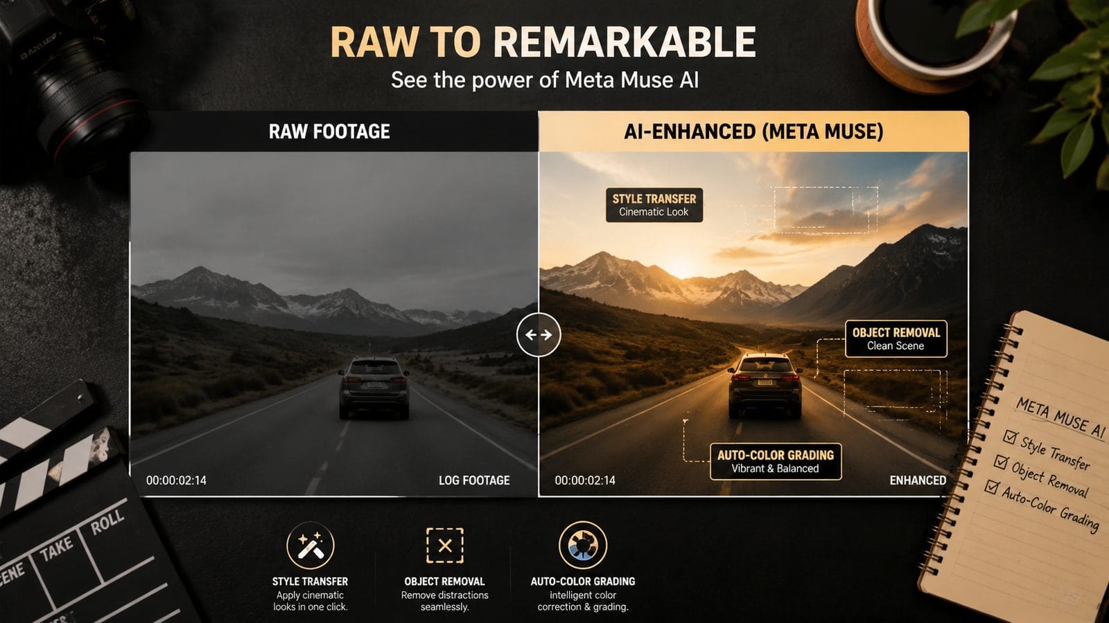 meta muse video generator features workflow