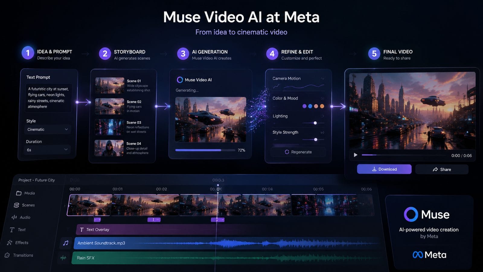 introducing muse video ai at meta workflow