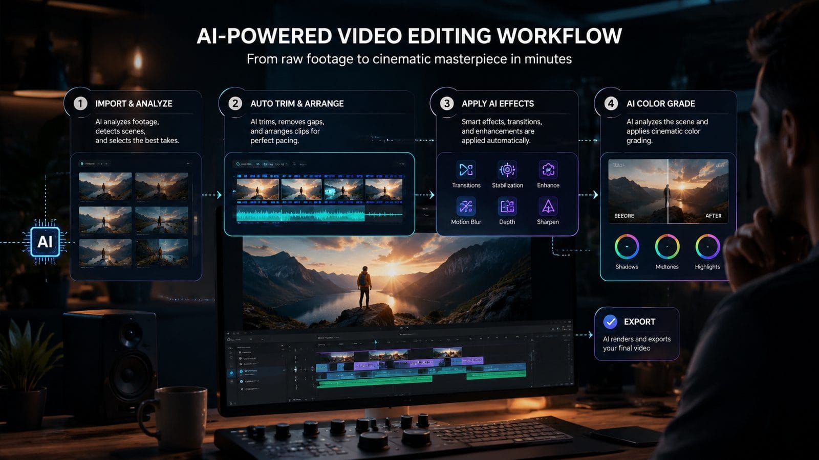 how to edit videos with ai free workflow