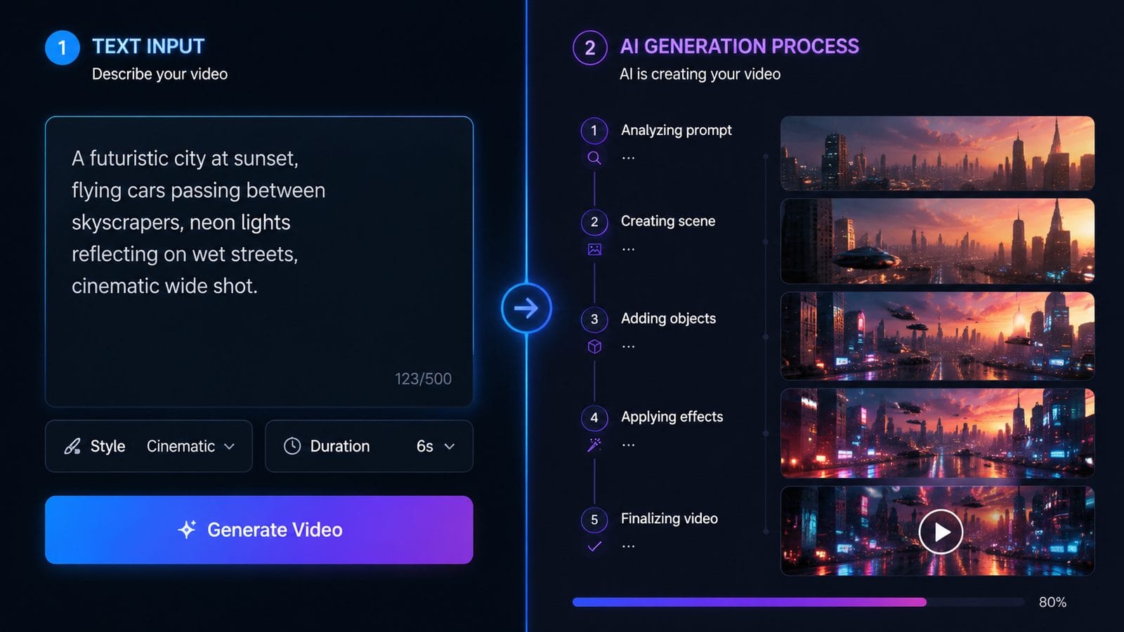 free unlimited text to video ai workflow