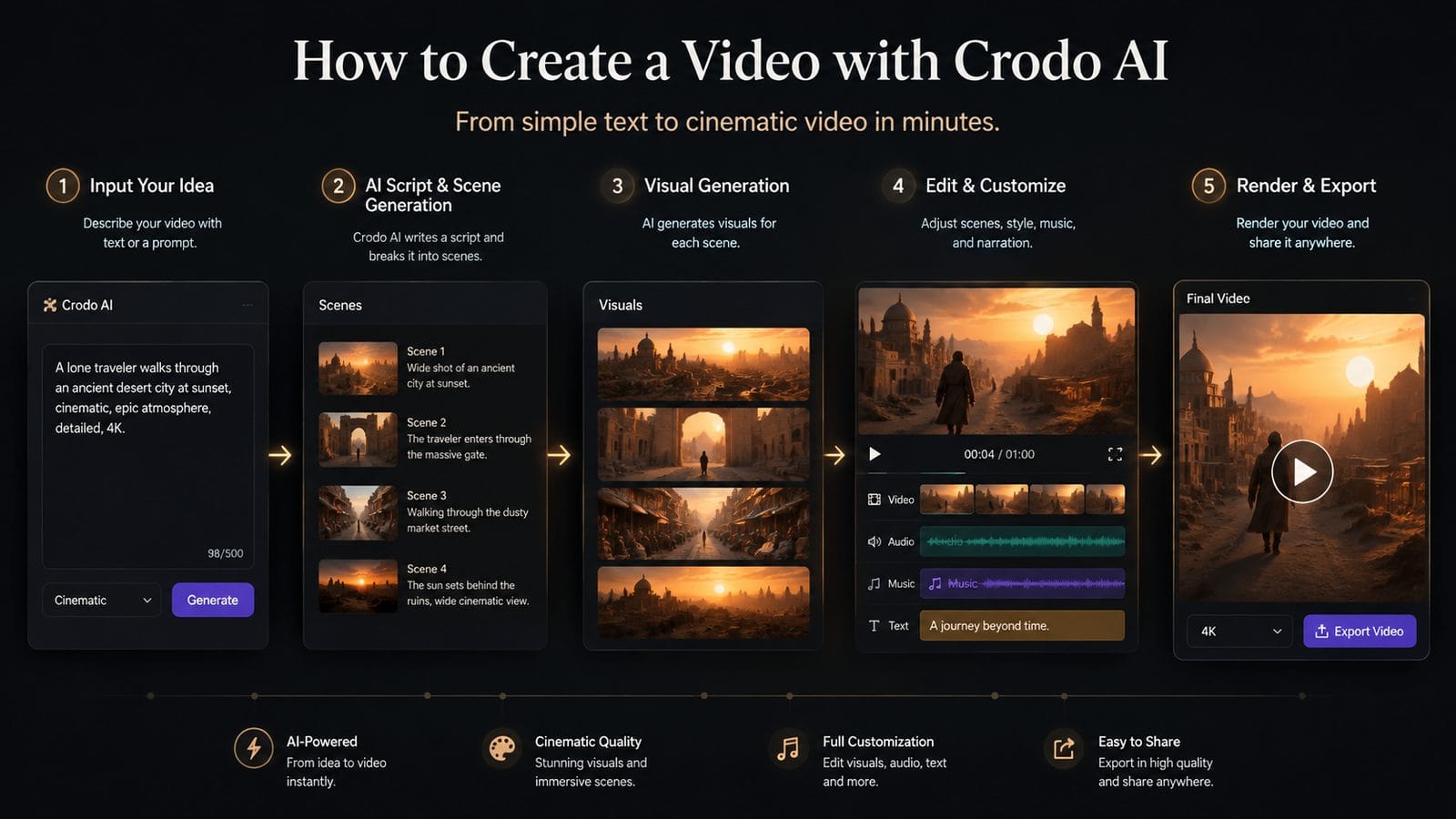 crodo ai video generator workflow