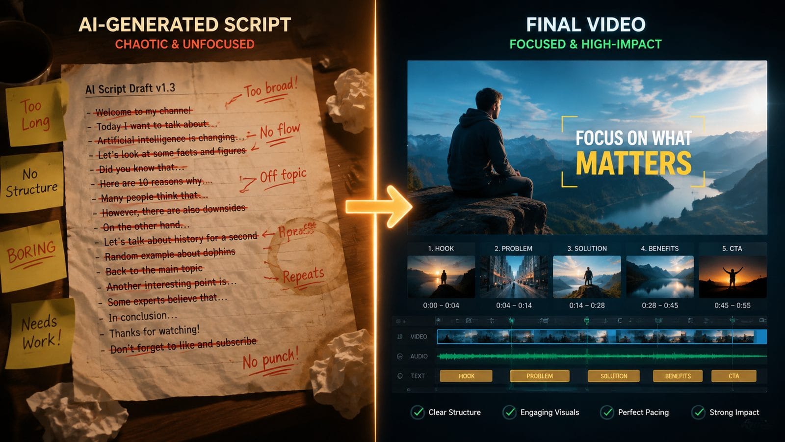 common mistakes in ai video script writing workflow