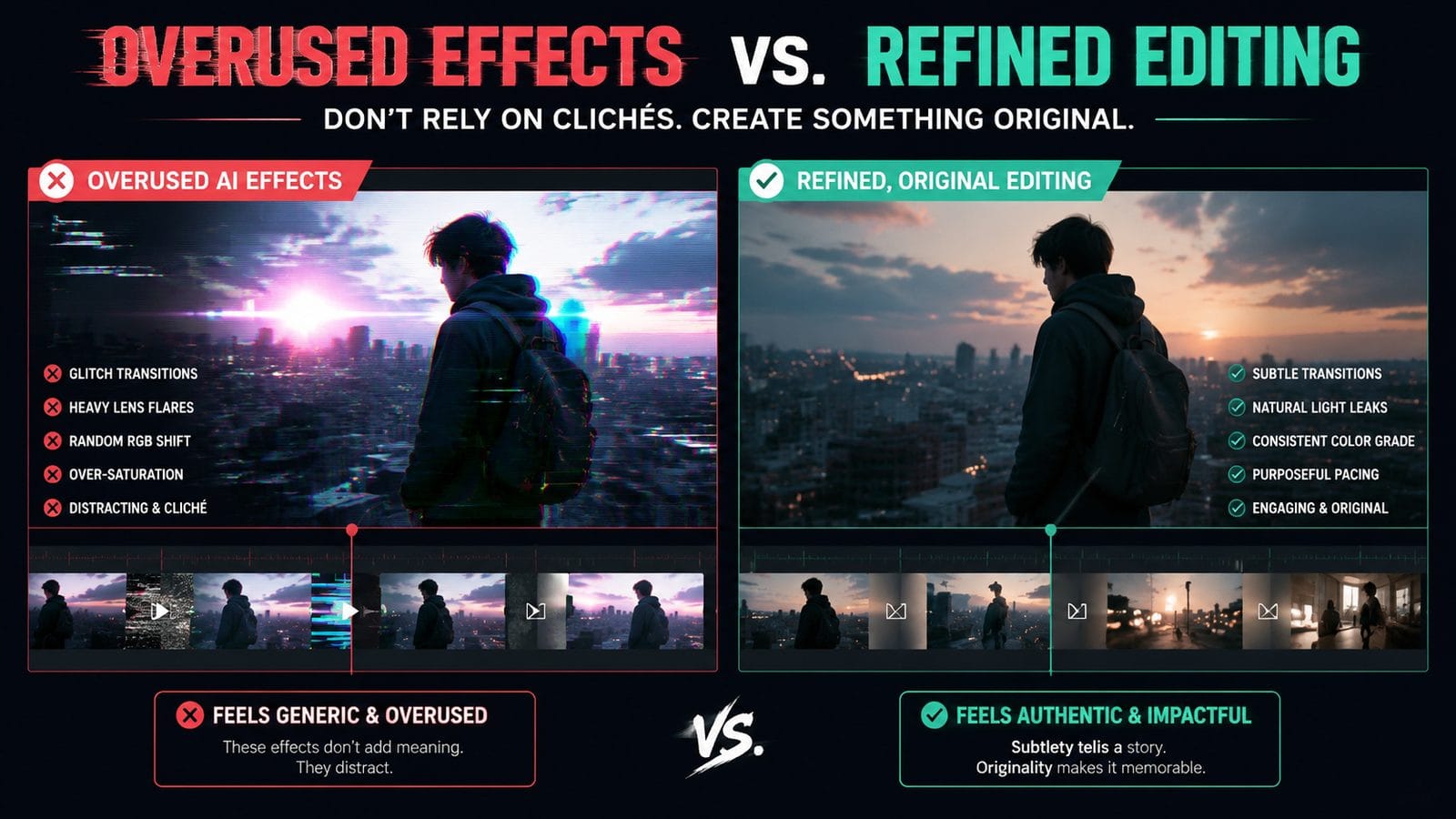 overused effects in ai video editing workflow