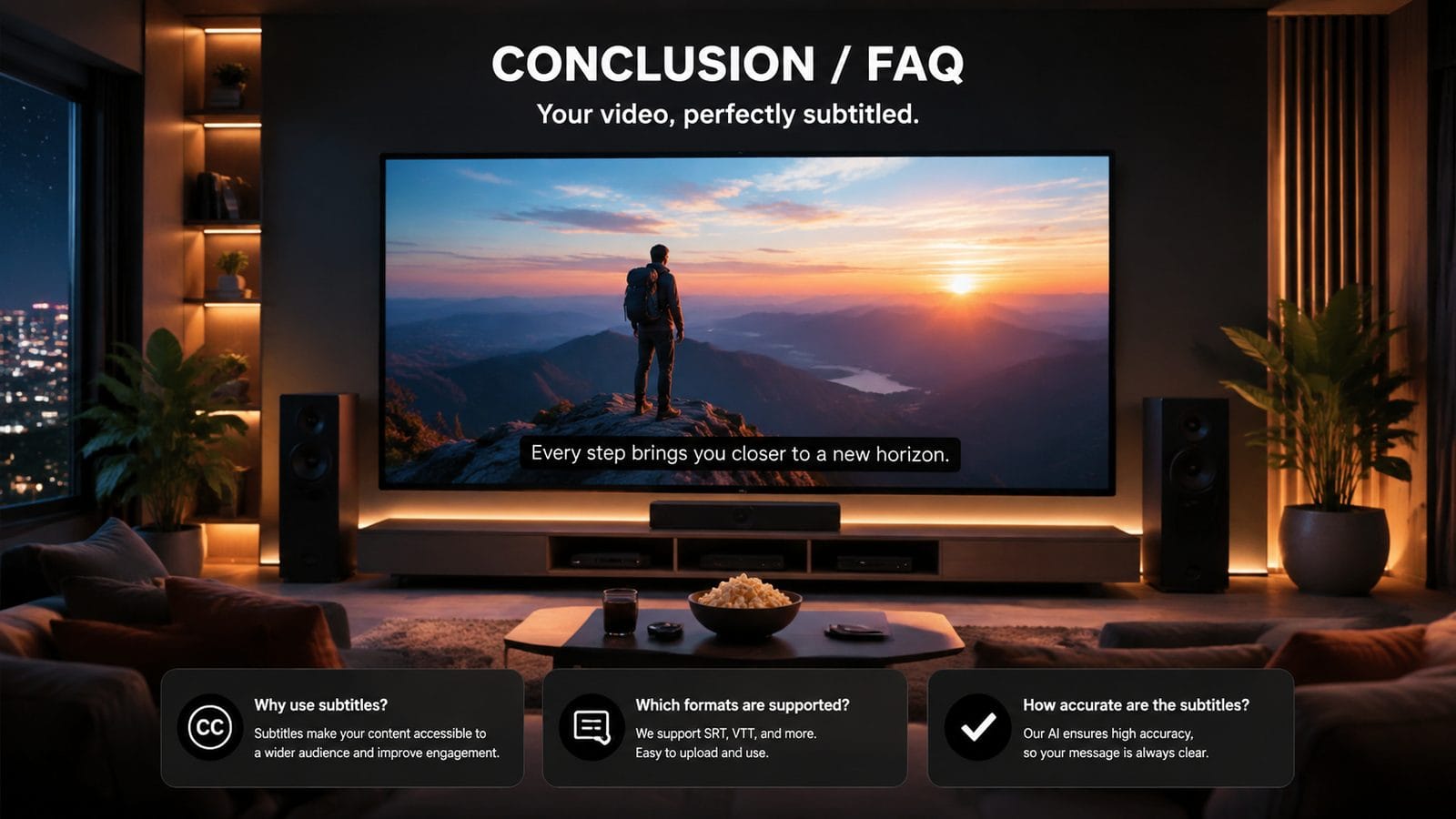 how to add subtitles with ai video tool conclusion