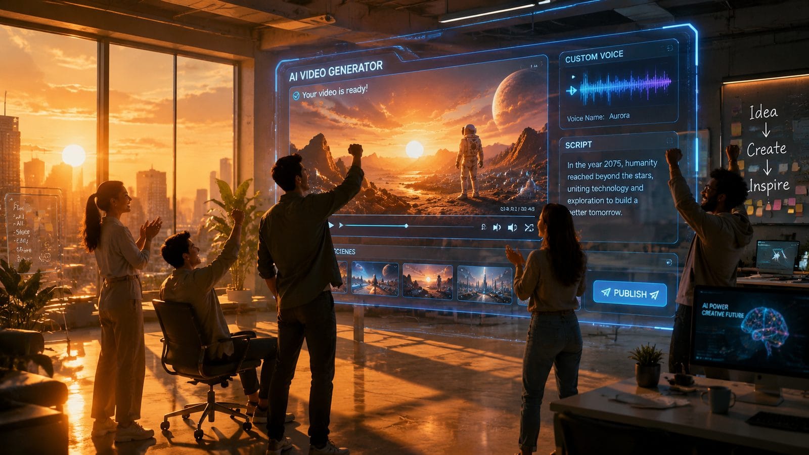 generate ai video with custom voice conclusion