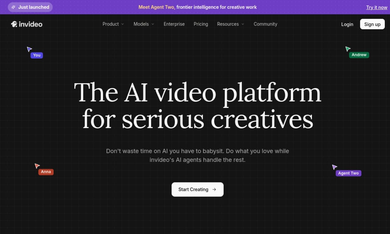 Invideo screenshot