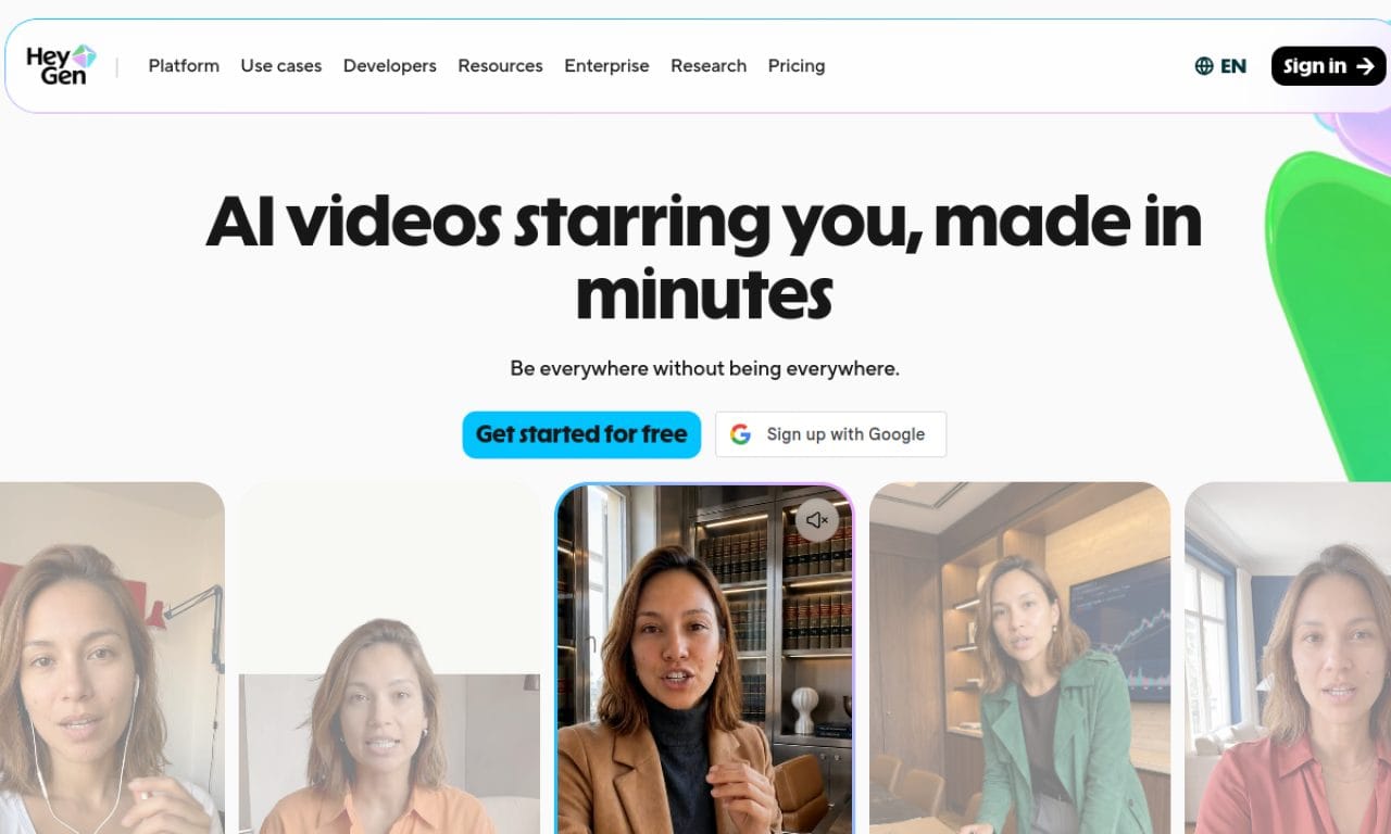 Heygen screenshot