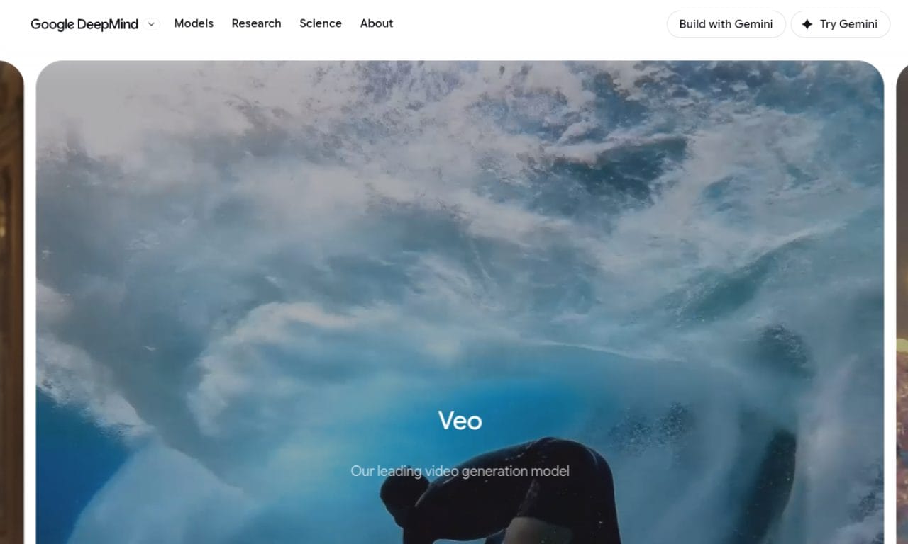 Google Veo screenshot