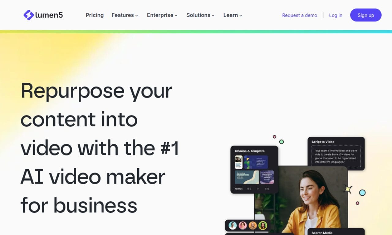 Lumen5 screenshot
