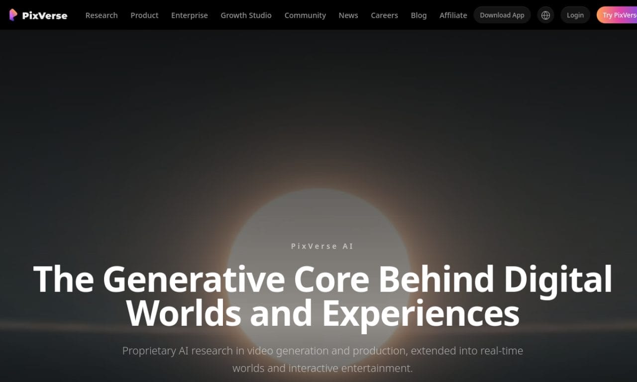 Pixverse screenshot
