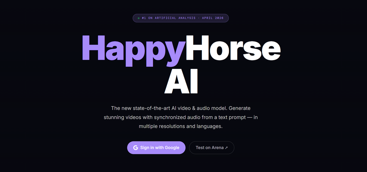 HappyHorse 1.0: The Mystery Model That Just Topped Every AI Video Leaderboard