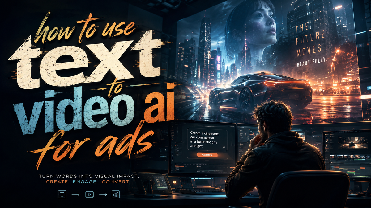 How to Use Text to Video AI for Ads: 2026 Complete Guide
