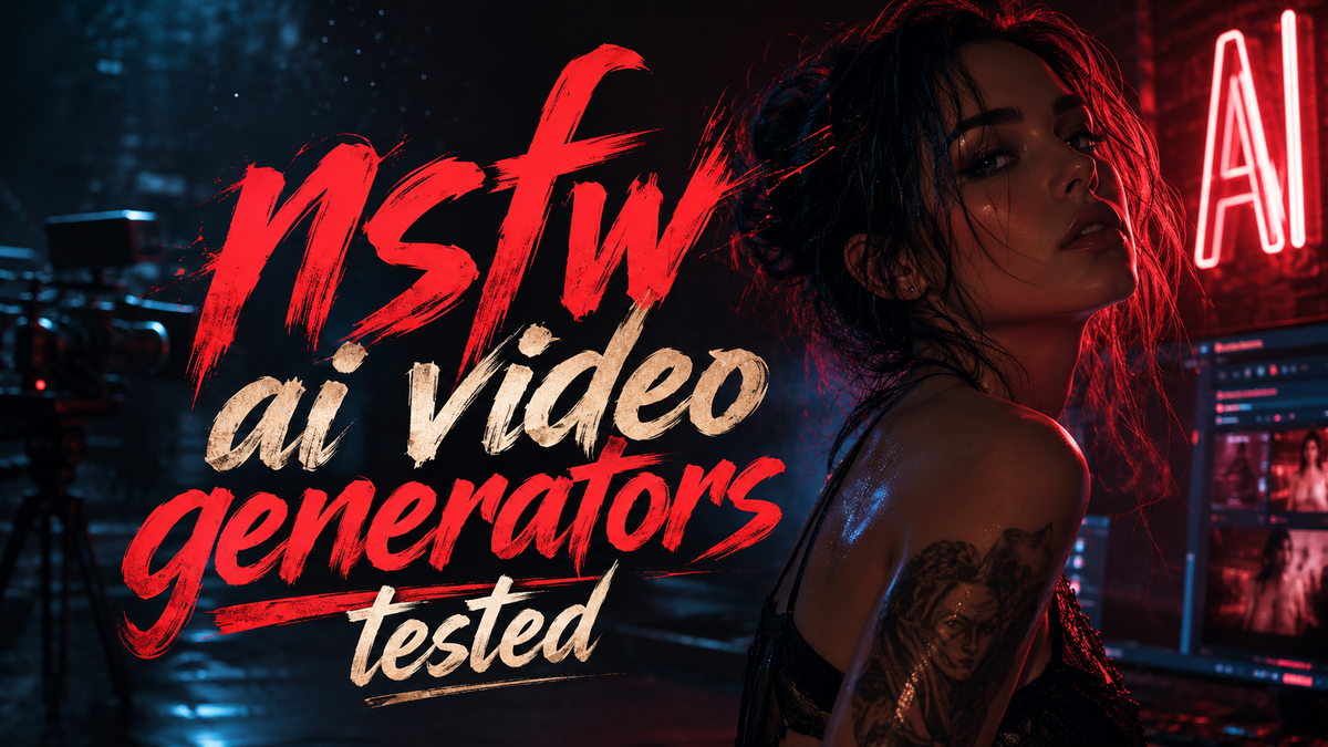 Les meilleurs générateurs de vidéos NSFW par IA testés en 2026 (Avis honnête)