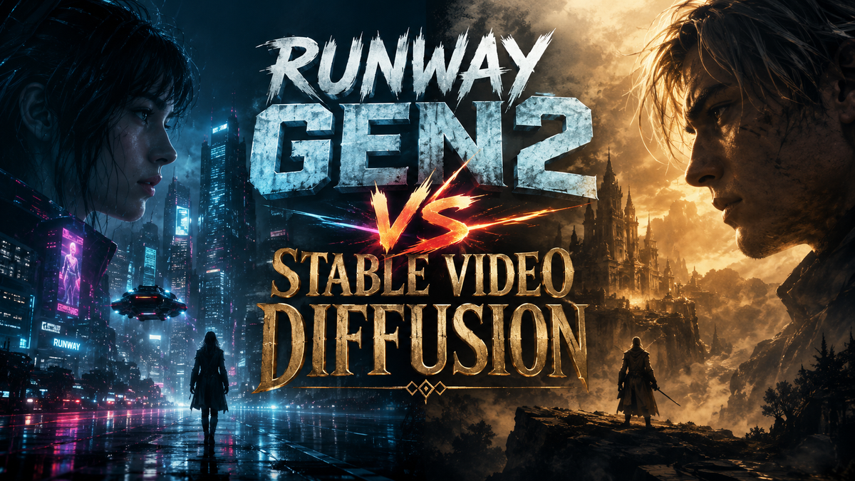 Runway Gen2 vs Stable Video Diffusion (Comparação 2026)