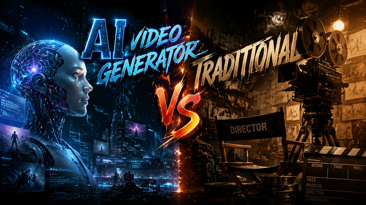 Générateur vidéo IA vs Traditionnel en 2026 : Le Verdict