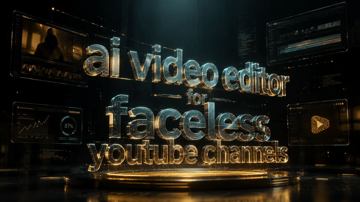 Best AI Video Editor for Faceless YouTube Channels in 2026