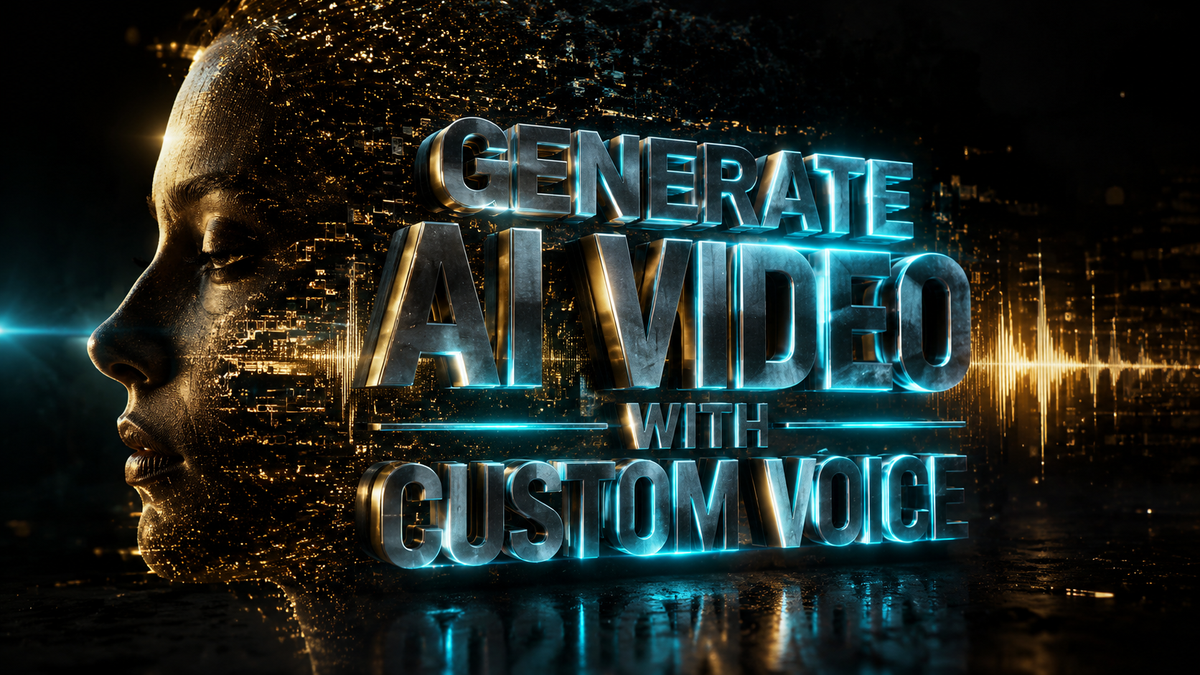 Generate AI Video with Custom Voice: 2026 Ultimate Guide