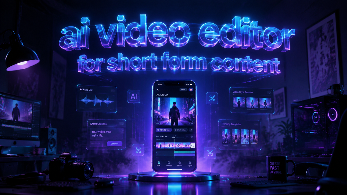 Best AI Video Editor for Short Form Content in 2026