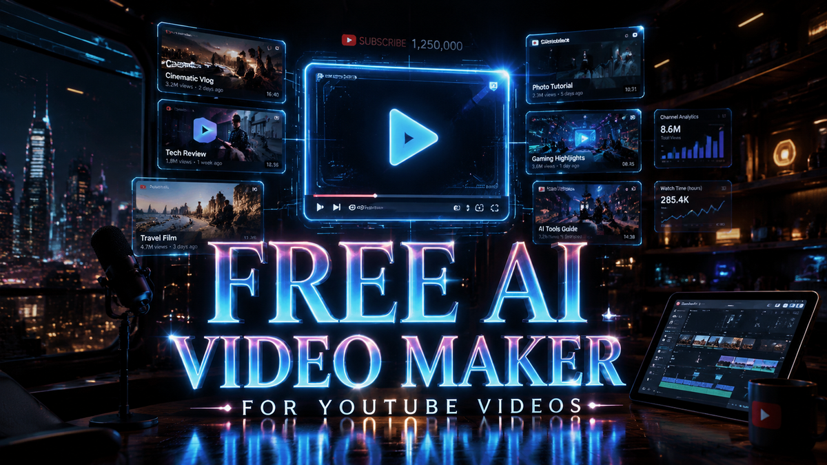 Free AI Video Maker for YouTube Videos 2026: Top Tools